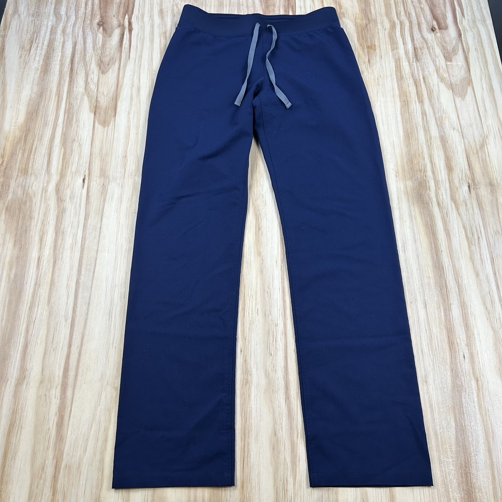 FIGS Technical Collection Women's Small Tall Blue Scrub Pants ST Medical Workwea
